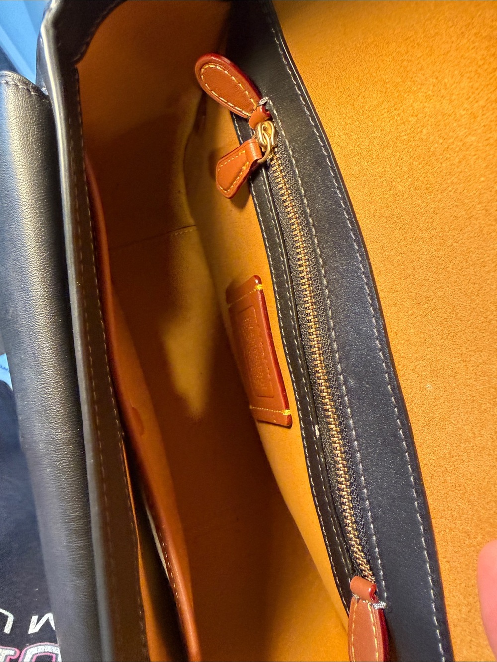 COACH - Black Tabby Messenger with Brass Hardware - Picture 12 of 16